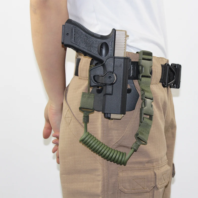 Тактическая кобура для пистолета Glock 17 19 22 23 поясная страйкбола чехол журнал