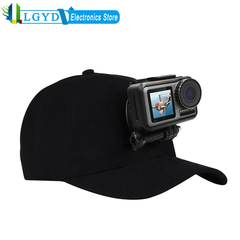Бейсбольная Шляпа PULUZ с креплением J-Hook и винтом для экшн-камер GoPro Hero11 Black / HERO10 HERO9