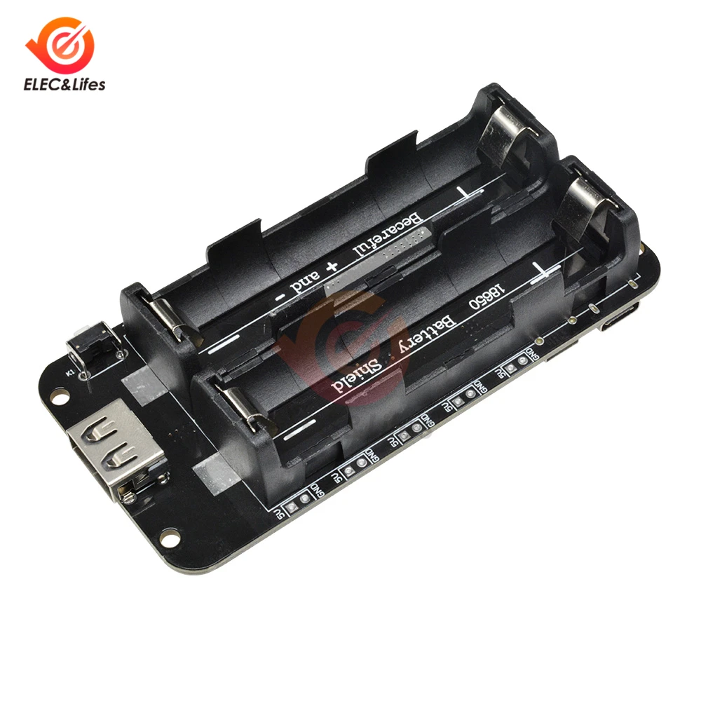 2 шт. два напряжения 5 В 2.2A/3A 3 В/1A ESP32 18650 литиевая Защита аккумулятора V8 плата модуль Плата расширения мобильного питания esp32 ESP8266