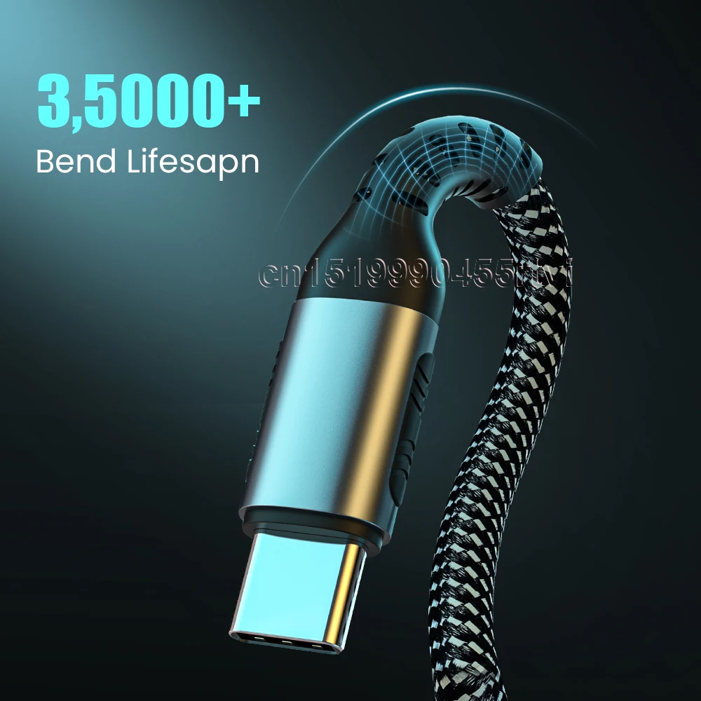 5A USB C TO USB C Data Cable Type C PD 100W For Samsung S 20 10 Note10 Note9 Fast Charging USB C For Redmi mi 11 HUAWEI P40 P30