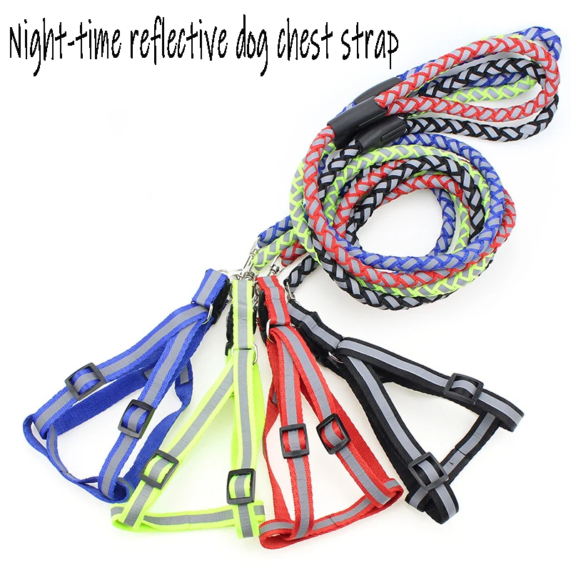 

Night-time reflective dog chest strap, pet leash, cat leash, pet supplies