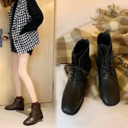 Женские ботинки Челси сезон весна-осень Новинка 2020 года короткие Ботинки Martin в