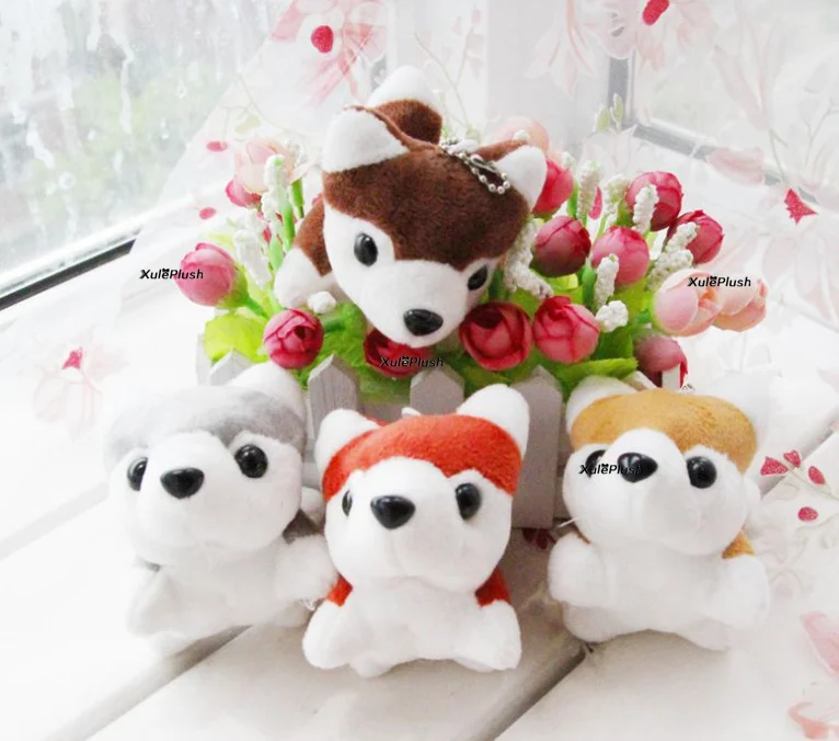 7-10 см. Cutel Husky Dog плюшевые мягкие игрушки, детский подарок собака плюшевая игрушка брелок для ключей кукла