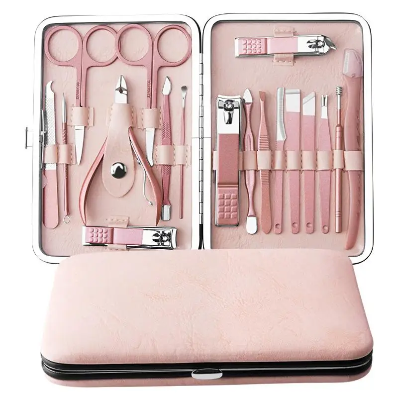 

10-18pcs/set Scissors Nail Clippers Set Dead Skin Pliers Nail Cutting Pedicure Knife Nail Groove Inflammation Nail Manicure Tool