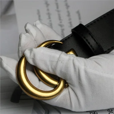 

G Leather Men's And Women's Belt, New Leisure Luxury Design, High Quality, Letter Buckle, Jeans Belt, Decorative Dress