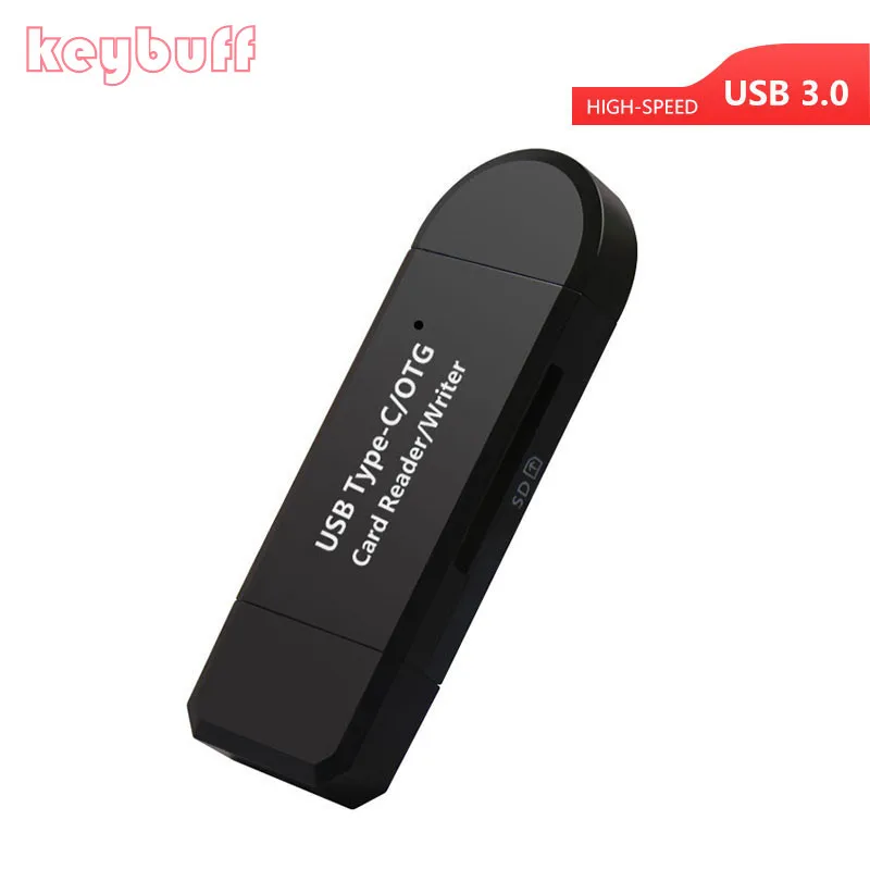 Высокоскоростной USB 3.0 Type C 2 в 1 OTG кардридер sd TF/sd для