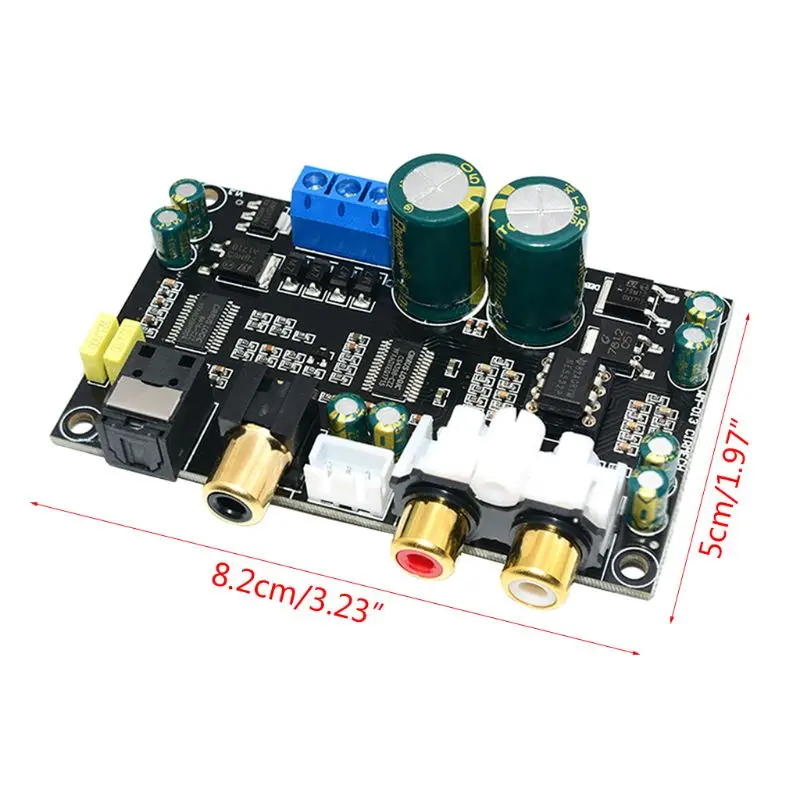 Hi-Fi CS8416 + CS4398 24 бит 196 кГц чип коаксиальный оптоволоконный DAC декодер плата для