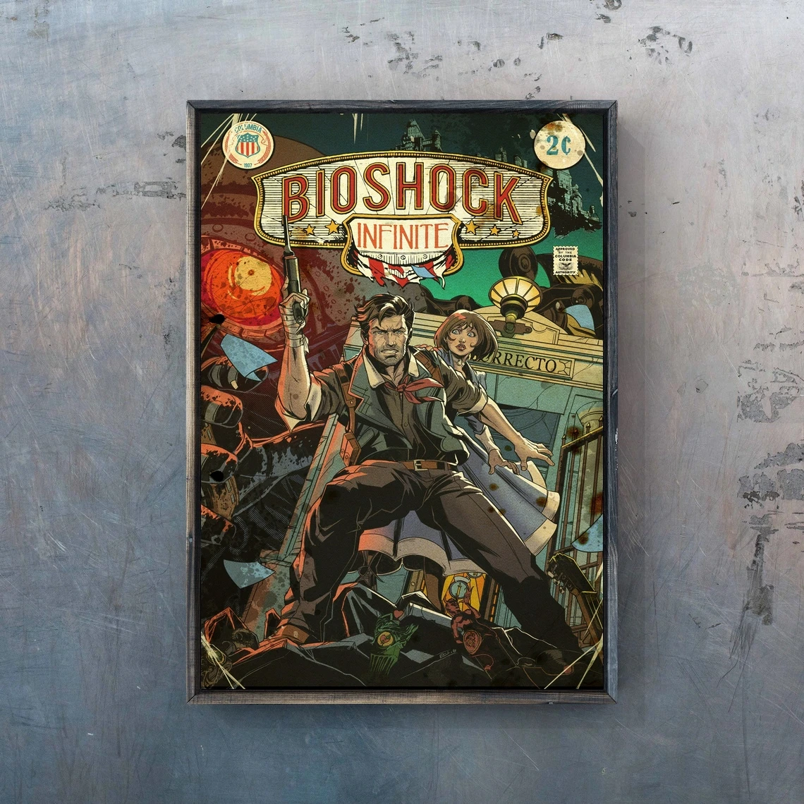 Плакат Bioshock Infinite из комиксов для видеоигр ПК PS4 эксклюзивный плакат ролевых игр