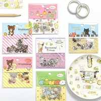 48 packlot sumikko gurashi cat pvc stickers cute bear decorative stationery sticker scrapbooking diy diary album stick label