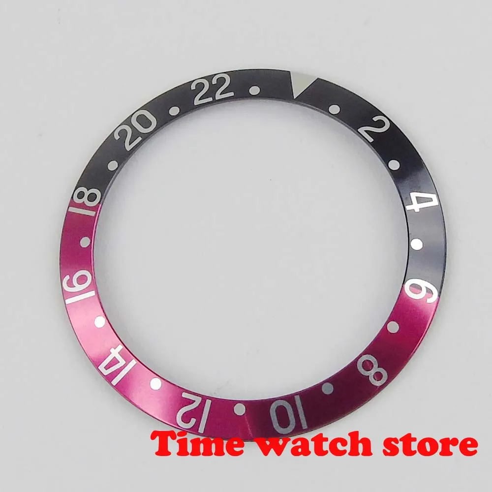 Новинка 38 мм Parnis Высококачественная красная черная синяя Алюминиевая Вставка