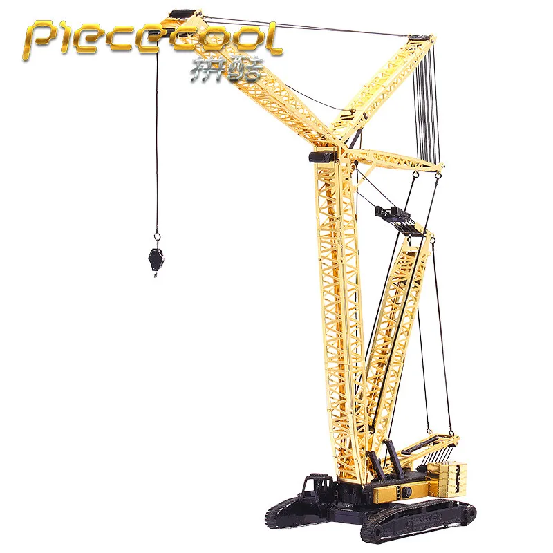 Металлический 3D пазл Piececool модель гусеничного крана наборы для сборки своими