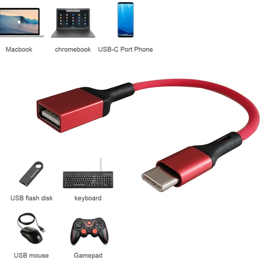 2-pack USB C к адаптер Type OTG кабель на Go папа A Женский | Электроника