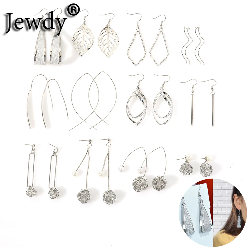 

70mm Luxury Big Hollowing Geometry Pendant Earrings Set for Women Girls 12 Pairs Dandelion Leaves Dangle Earring New Years Gifts
