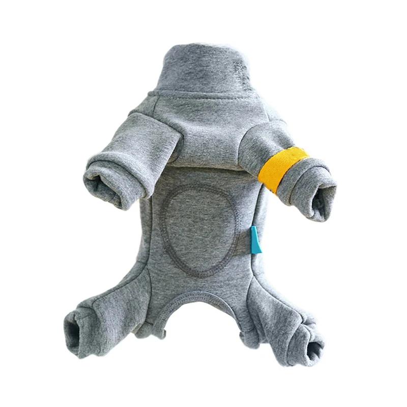 Зимняя одежда для собак щенков теплый комбинезон из полиэстера и хлопка костюм