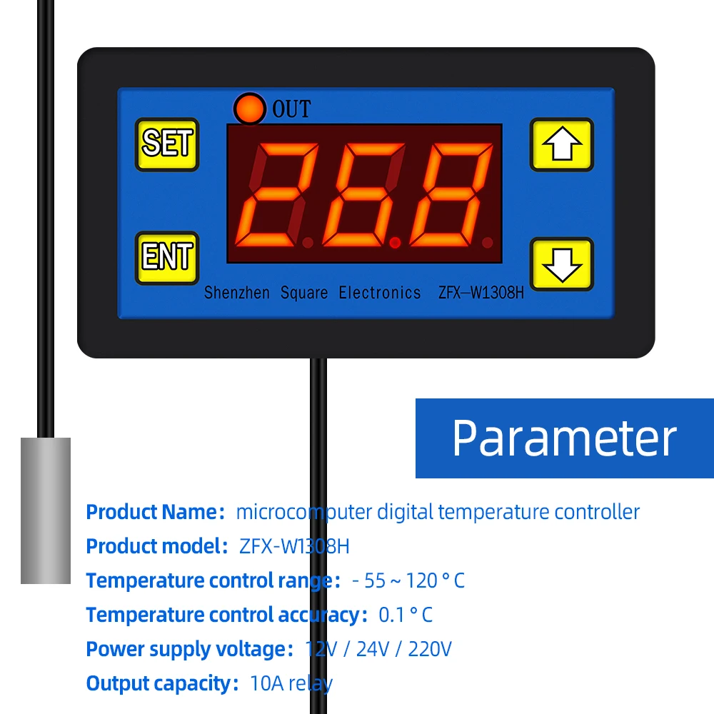 microcomputer temperature controller zfx w1308h thermostat intelligent time controller adjustable electronic 55120 ℃ 50 off free global ship