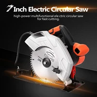 7 inch electric circular saw household aluminum body portable woodworking table saw electric saw machine flip power disk saws
