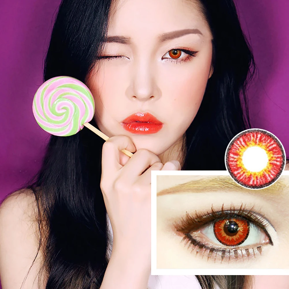 2 шт./1 пара многоцветные инструменты для макияжа глаз косплей большие глаза