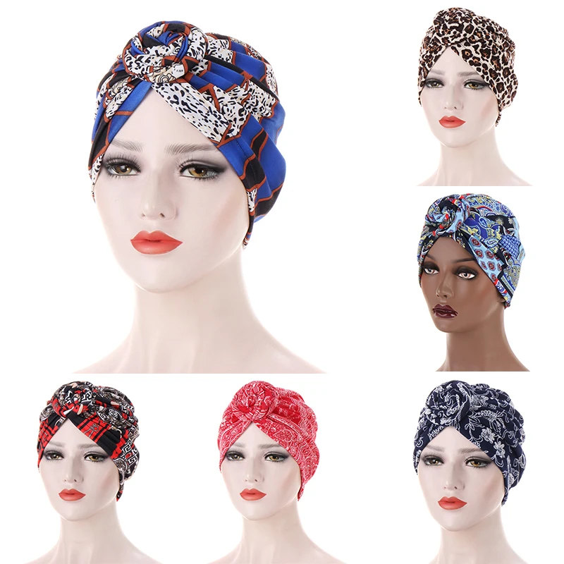 

Scarf Hat Cap Fashion Turban Headband Decoration Popular Spiral Turban Cap Simple Tie-dye Floral Cloth Women head wraps