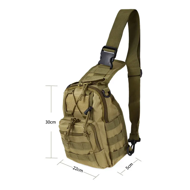 Военная сумка тактический армейский камуфляжный рюкзак на плечо с системой