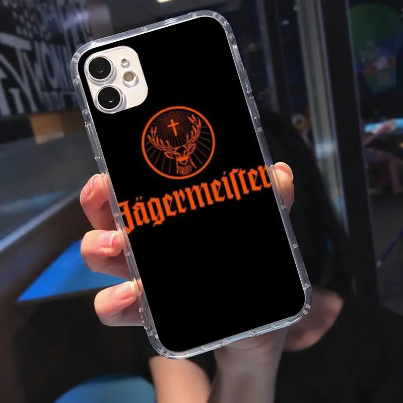 

Jagermeister Logo Soft Phone Case Transparent Case For Iphone 6 6s 7 8 Plus XR X XS 11 12 Pro Max
