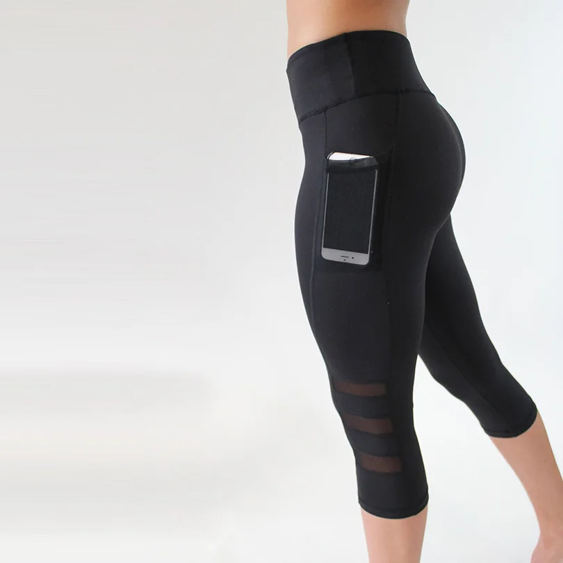 Сетчатые лоскутные леггинсы для занятий фитнесом | Женская одежда