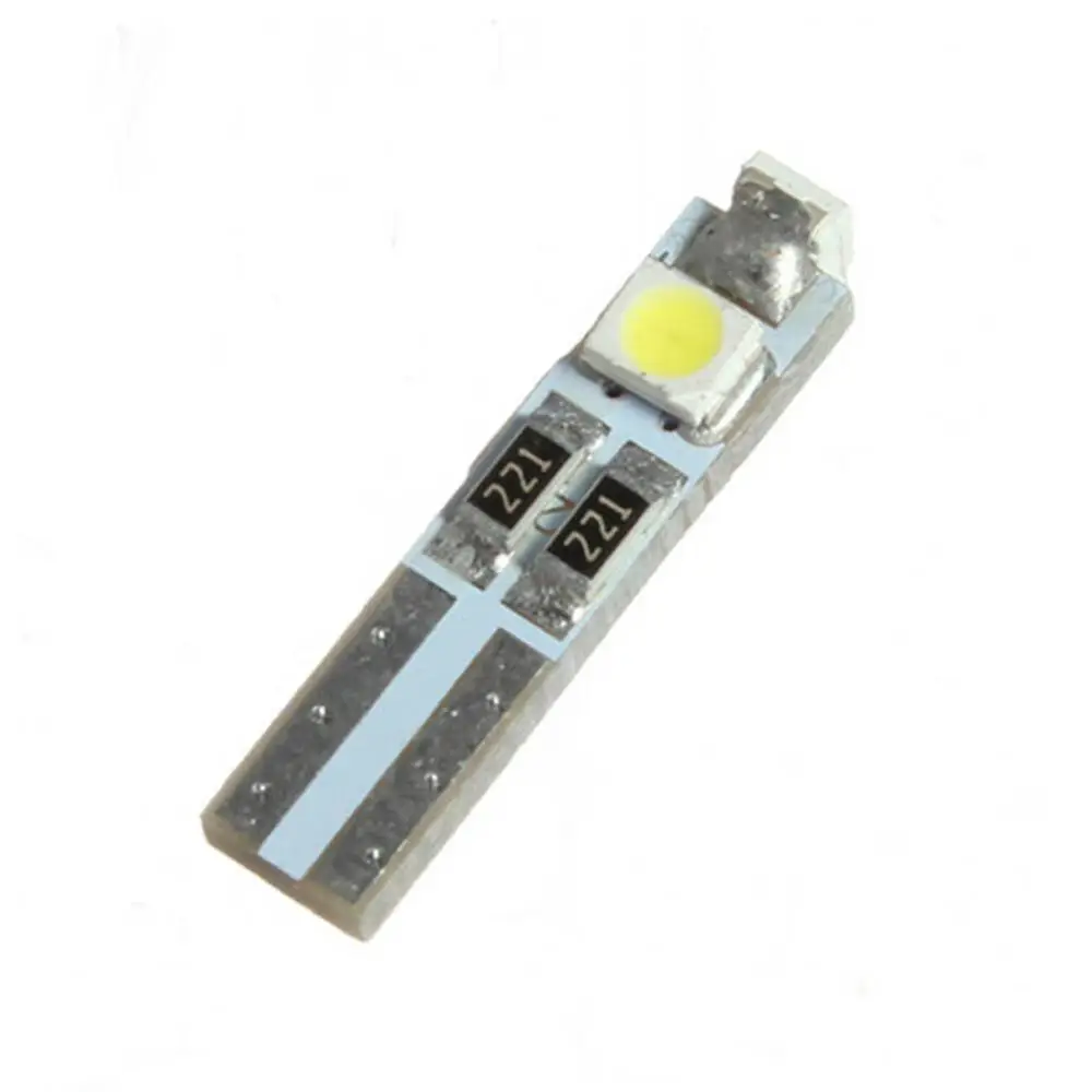 1 шт. T5 W1.2W W3W 74 85 86 206 3 SMD 1210 3528 Светодиодный шторка для боковых окон автомобиля Клин