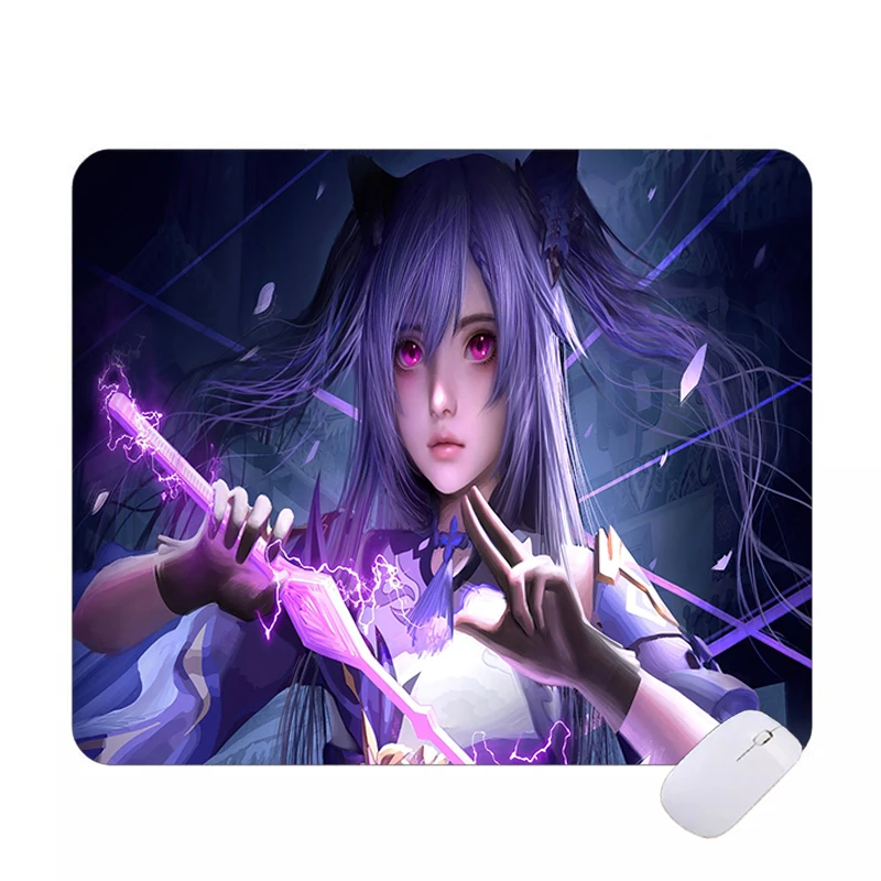 Mouse Pad Computer Laptop Anime Keyboard Mouse Mat Small Genshin Impact Gamer Keyobard Gaming Accessories Rubber CS GO Mousepad