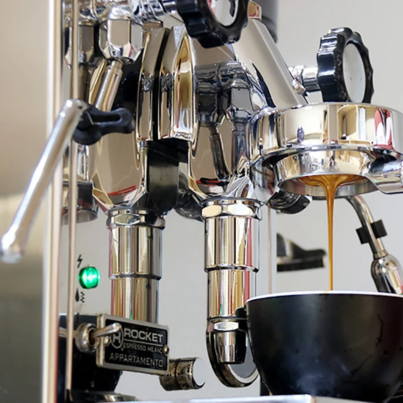 

for Espresso Coffee Machine Bottomless Filter Holder Filter E61 for 58MM Solid Wooden Tamper Stainless Steel Accessory