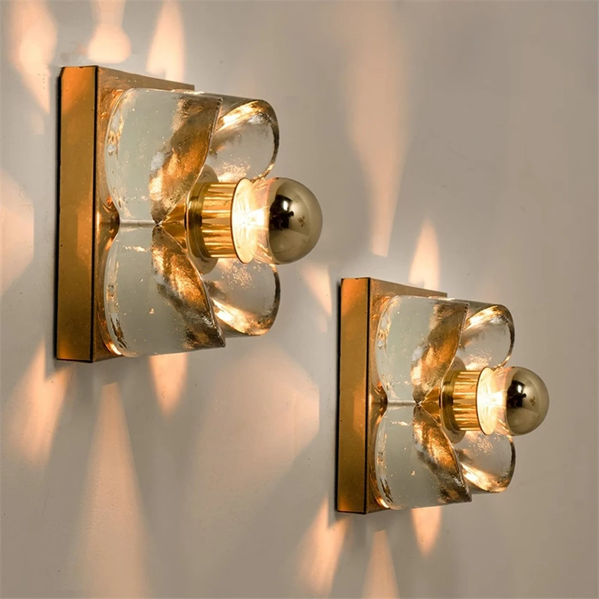 Стеклянные Настенные светильники в стиле ретро пост-модерн роскошный отель