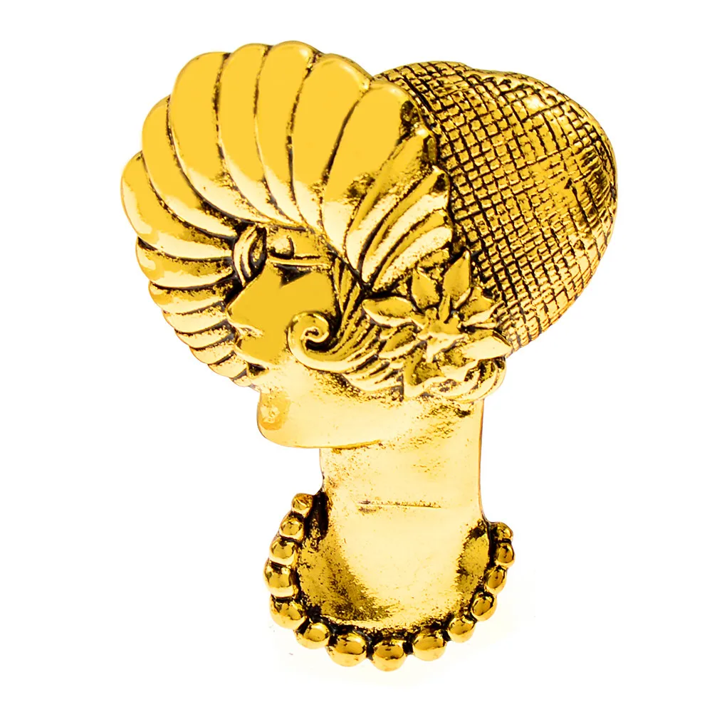 

CINDY XIANG Beautiful Wear Hat Lady Pin Vintage Brooches 3 Colors Available