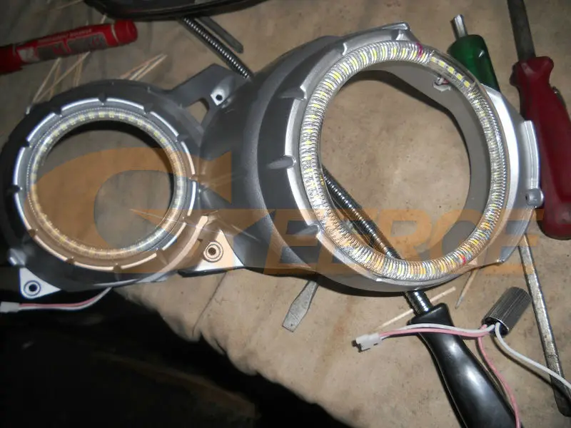 Для Ssangyong Kyron 2005 2014 ультра яркий SMD СВЕТОДИОДНЫЙ ангельские глазки набор колец