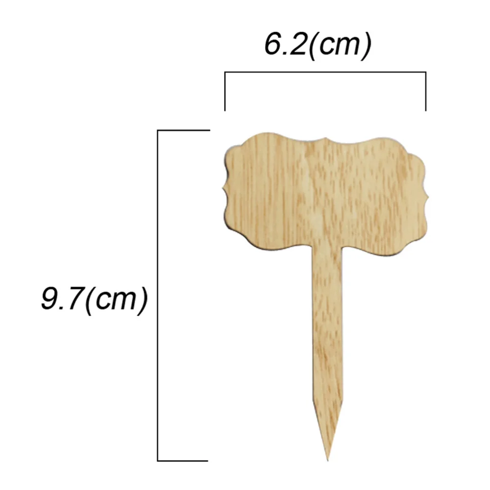 

60 Pcs Plant Labels Wooden Gardening Tags Durable Plant Markers Flower Labels