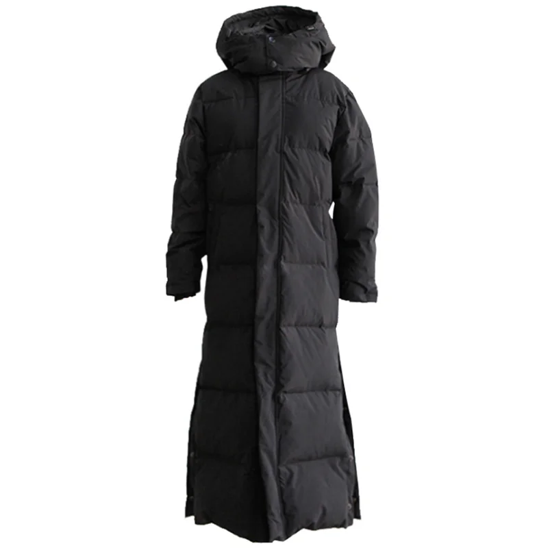 

2019 new style white down jacket female fashion thicker winter extended clothes warm easy matching black lady coats