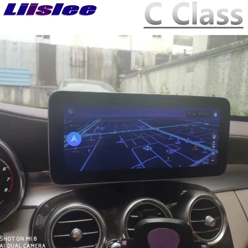 Для Mercedes Benz MB C Class W205~ Liislee автомобильный мультимедийный плеер NAVI CarPlay адаптер автомобильный Радио экран gps навигация