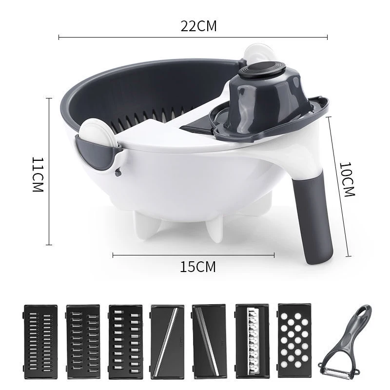 

Rotating Vegetable Cutter Set Multi-function Cutter Vegetable Cutting Machine Kitchen Accessories C66