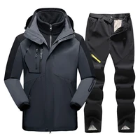 2021 new winter skiing snowboard jacket men outdoor ski suits windproof waterproof ski jacket and pants thick warm snow costumes