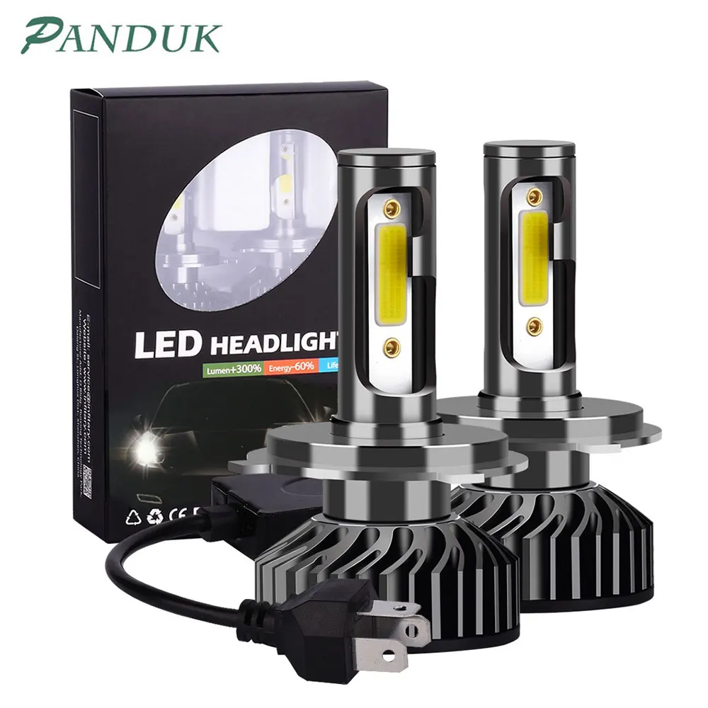 PANDUK автомобильный головной светильник Canbus H7 светодиодный H4 H1 H11 H3 H13 880 9006 9007
