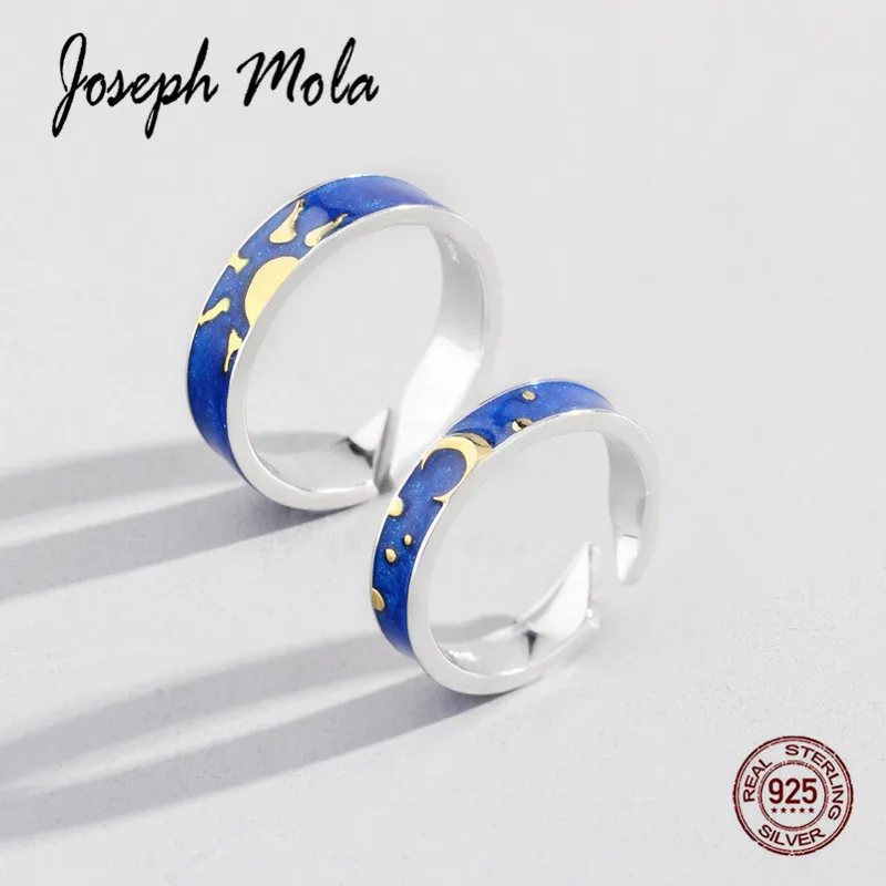 Joseph Mola 925 стерлингового серебра Звездная ночь Винсента Ван Гога оригинальные