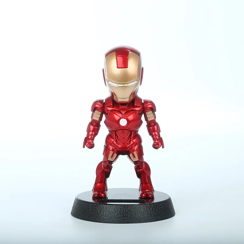 Экшн фигурка в стиле Q Version 2017 супергероя Железного Человека черной Пантеры ПВХ