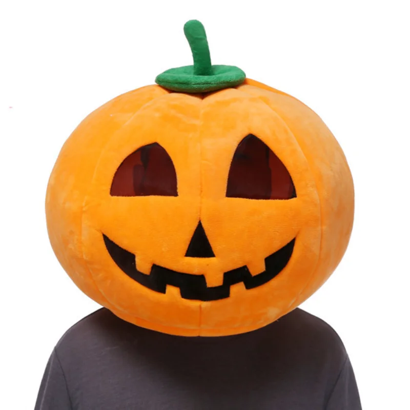 

Головной убор на Хэллоуин, аксессуары для талисмана, голова тыквы, смешные костюмы, аксессуары для косплея на Хэллоуин и вечеринку