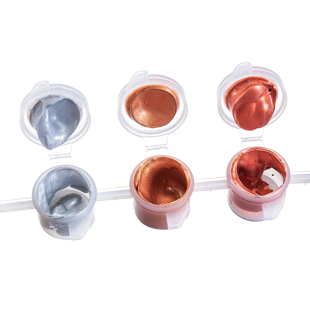 Акриловая краска металлического цвета для рисования на стену 1 комплект