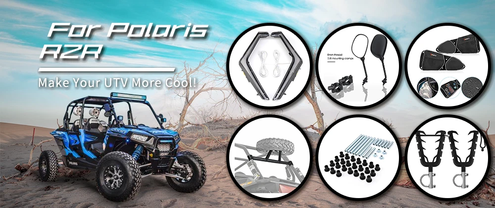 KEMiMOTO для Can-Am Commander 1000 1," 1,75" " UTV боковые зеркала центральное зеркало широкое зеркало заднего вида внедорожное для Polaris RZR
