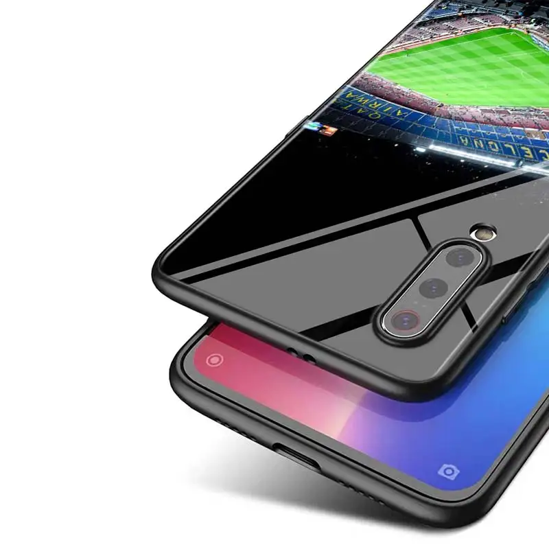 

Football Field For Xiaomi Mi Note 10 Ultra 5G 9 SE 8 A3 A2 A1 6X Poco M2 Pro Play F1 Lite 5G Bright Black Phone Case