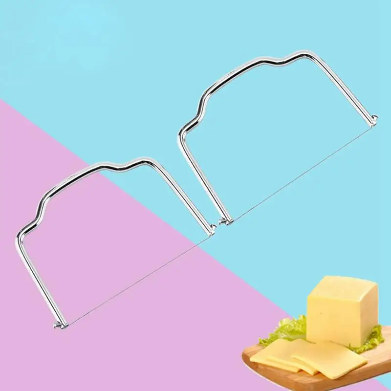 

Butter Wire Slicer Stainless Steel Handheld Butter Cutter Cheese Cutting Wire Cheese Cutting Wire Cutter Cocina Accesorio