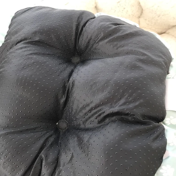 U образная кровать для домашних питомцев моющаяся больших собак серый/светло