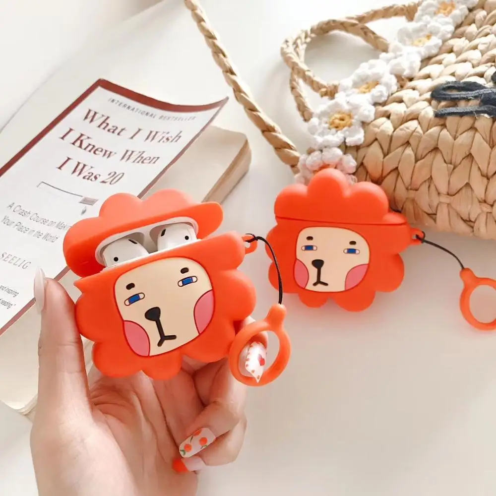 GOOYIYO-для Airpods 1 2 силиконовый чехол наушники-вкладыши зарядная коробка мягкий