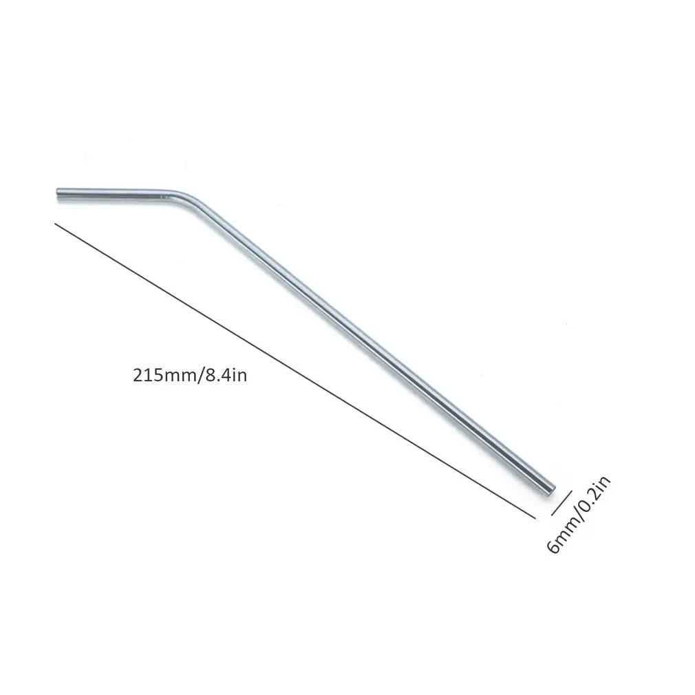 

Portable Stainless Steel Drinking Straw FDA-Approved Extra Long Reusable Metal Straw Tube Clean Brush Party Bar Accessories