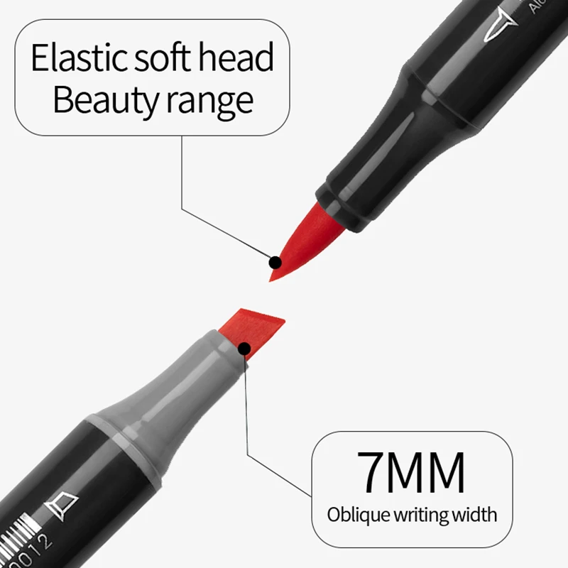 Finecolour EF103 Профессиональный маркер с двумя наконечниками 240 цветов мягкая щетка