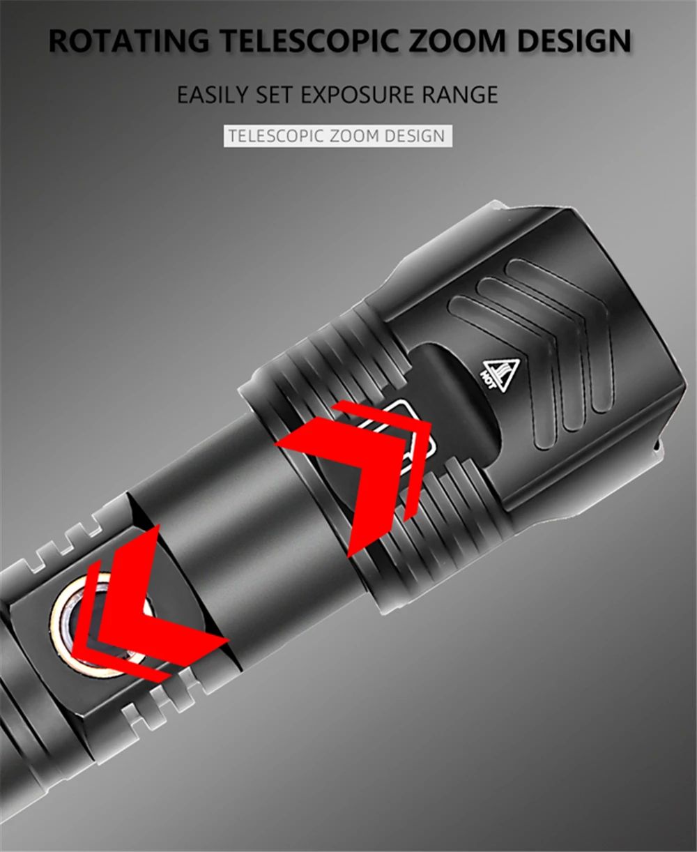 2021 новые XHP120 9 core светодиодный вспышка светильник Мощный USB Перезаряжаемые XHP50 XHP100