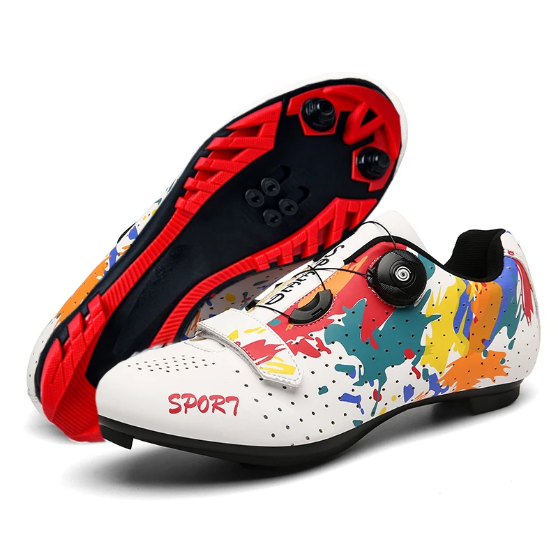 Кроссовки мужские для горного велосипеда самоблокирующиеся спортивная обувь spd